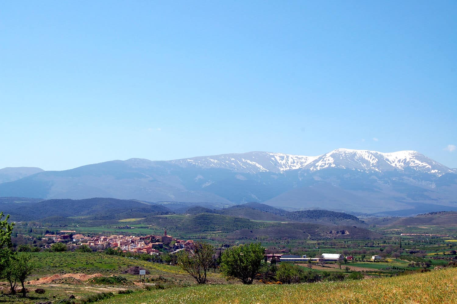 Vista panorámica del Moncayo