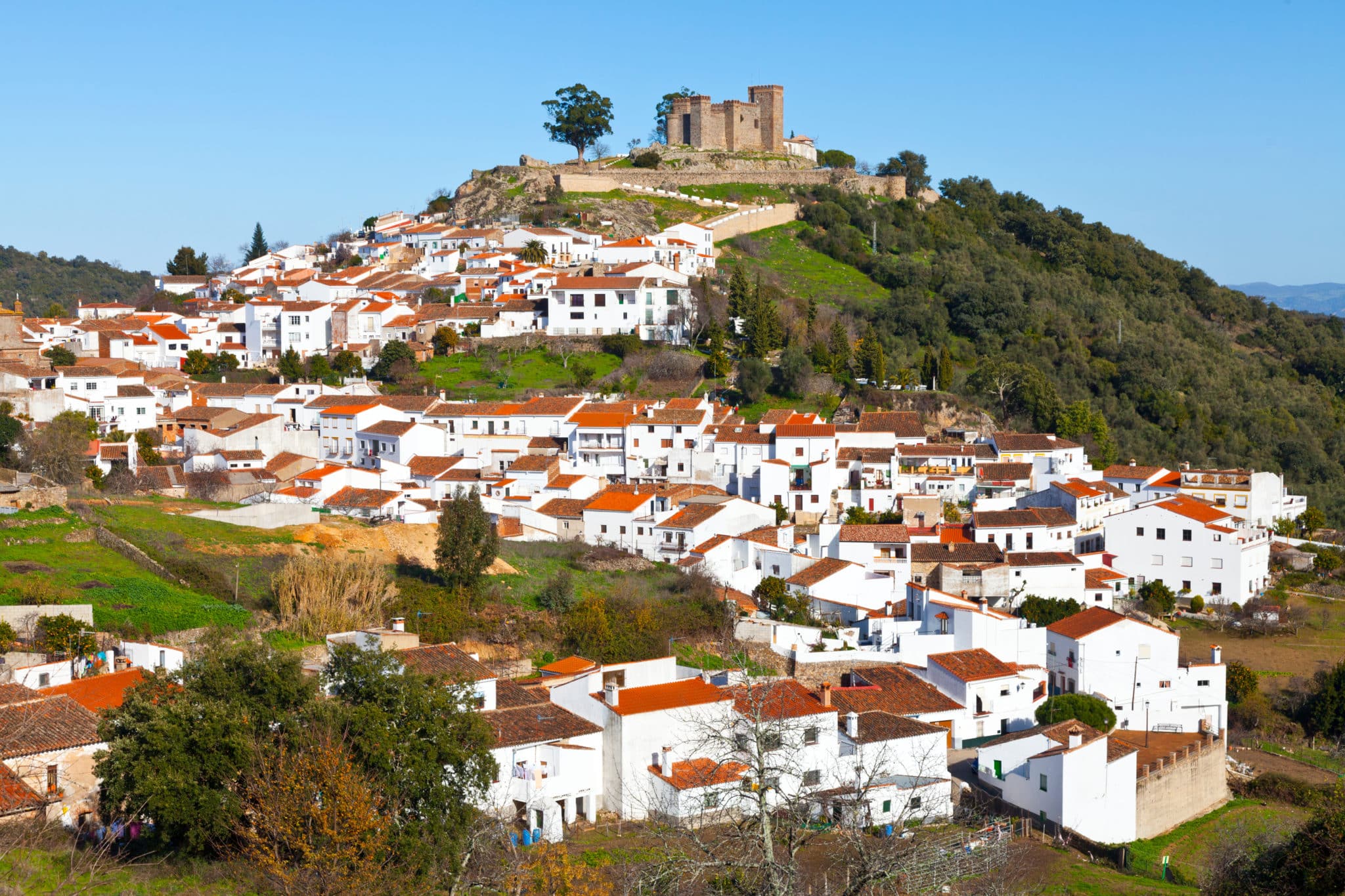 Vista de Cortegana, Andalucía